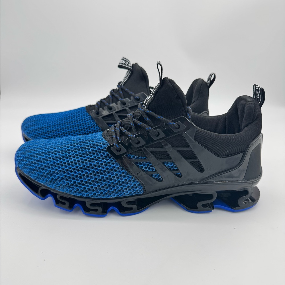 Men's Athletic Running Shoes - Blue and Black